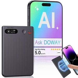 Mugukue AI Diktiergerät 64GB Magnetclip 73H Akku USB-C Noise Cancel App - Bild 1 von 2