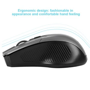 2.4Ghz Wireless Optical Mouse Usb Receiver For Pc Computer Laptop (Grey) ND - Picture 1 of 12