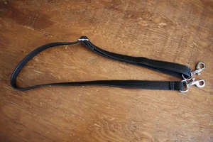 KARL LAGERFELD Schwarz Leder Tasche Schulter Crossbody Riemen Silber Hardware - Bild 1 von 3