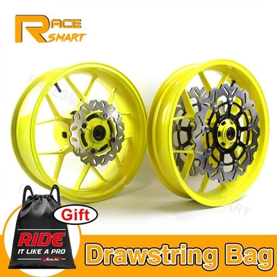 Rotores de freno de llantas delanteras traseras color personalizado para Honda CBR600RR 2007-2017 Foto 1 de 4