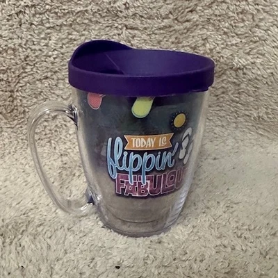 Vaso Tervis 16 oz taza tapa púrpura hoy es Flippin fabuloso vaso Foto 1 de 4