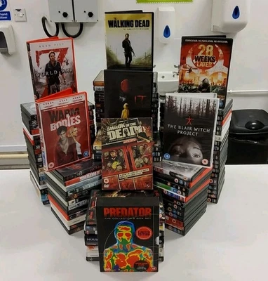 100 x Horror DVD Joblot - TheWalkingDead IT WorldWarZ 28WeeksLater 14 - Image 1 of 3