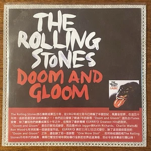The Rolling Stones Doom And Gloom 2012 Universel Hong Kong Promo Only CD Single - Picture 1 of 2