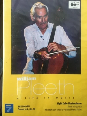 WILLIAM PLEETH - A Life In Music Vol 7 - Beethoven DVD NEW! Cello Masterclass - Image 1 of 2
