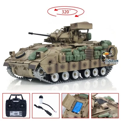 TD 1/16 RC Tank M2A2 Bradley Metal Tracks Radio Control Combat Military Vehicles - Image 1 of 4
