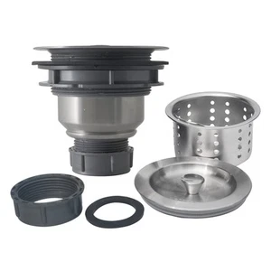 Sink Strainer Kitchen Sink Drain Assembly Kit 3-1/2 Inch with Kitchen Sink Dr... - Picture 1 of 6