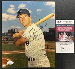 Bobby Richardson Autographed 8x10 Photo JSA w/COA MLB N.Y Yankees 1960 WS MVP! - Picture 1 of 4