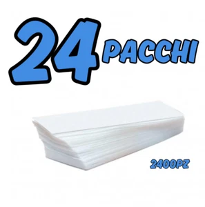 2400 STRISCE DEPILATORIE PER CERA PACCO DA 100PZ 7X20 CM PER CERETTA DEPILAZIONE - Bild 1 von 2