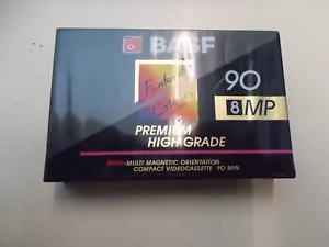 Cinta de vídeo compacta BASF, 8 MP, 90 min, MMC, premium de alta calidad, nueva, #K- 297-3 - Imagen 1 de 1