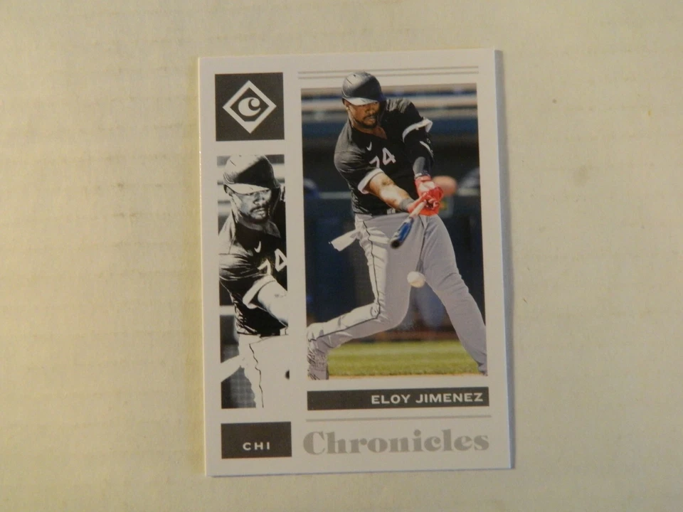 2021 Panini Chronicles Card of Eloy Jimenez - White Sox  SLUGGER HOT - Image 1 of 1