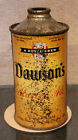 1930s DAMSONS MASTER ALE ROYAL BREW  LOW PROFILE CONE TOP BEER CAN NEW BEDFORD