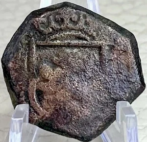 1602-1621 Coin Spanish 8 Maravedis King Philip Coins Spain Genuine - Picture 1 of 9
