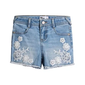 NWT Epic Threads Crochet Applique High Rise Denim Cutoff Jean Shorts sz:12 $36 - Picture 1 of 3