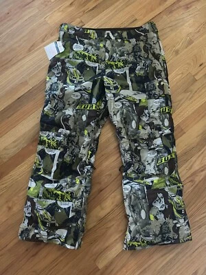 Pantalones Burton Cazador Furtivo Cómic Esquí Dryride Mocha Esquí Snowboard Verde Raro XL X Grande Foto 1 de 4