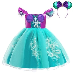 guest dream Girls Mermaid Princess Dress Lace Tulle Costume for Kids Cosplay ... - Picture 1 of 9