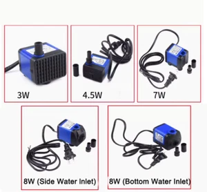 Small Submersible Water Pump Silent Aquarium Fish Tank Pond Fountain Waterfall - Picture 1 of 14