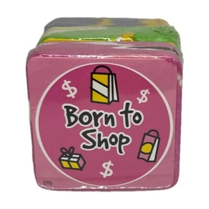 Born To Shop Personalised Unique Compressed Magic Towel New Sealed FREE POSTAGE - Picture 1 of 3