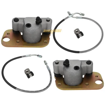 Front Brake Calipers & Pads w/Hose Lines for Polaris Trail Blazer 250 1999-2000 - Изображение 1 из 4