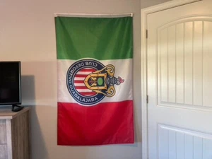 Guadalajara México Fútbol Nueva Bandera 3x5' Bandera Tricolor Liga MX Chivas - Imagen 1 de 6