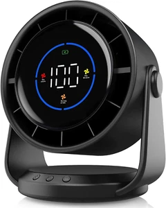 Ultra-Quiet Wall & Desk Fan-USB Rechargeable,100 Speeds,105° Tilt,Various Colors - Picture 1 of 11