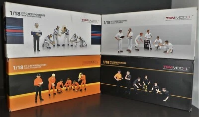 Pit Crew mechanics 6 figures figurines SET 1/18 TSM TrueScale F1 JPS Martini Jag - Image 1 of 4