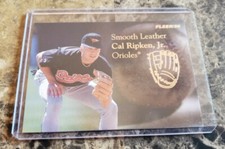 1996 Fleer Baseball Smooth Leather #9 of 10 Cal Ripken Jr  Orioles Iron Man