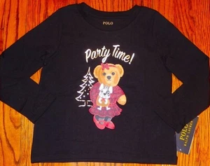 POLO RALPH LAUREN AUTHENTIC TODDLERS GIRLS BRAND NEW ORIGINAL T-SHIRT Sz 3T, NWT - Picture 1 of 4