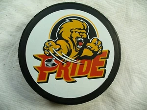 ECHL Pee Dee Pride Large Team Logo White League Rev. Hockey Puck Collect Pucks - Picture 1 of 2