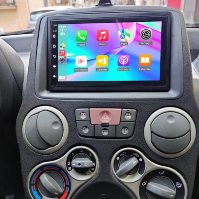 Unità Testa Navi GPS Radio Stereo per Fiat Panda 2003-2012 Carplay Wifi 2+64GB - Imagen 1 de 4