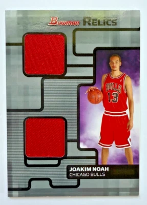 Joakim Noah RC 2007-08 Bowman Draft Picks & Stars BR-JN Двойная Реликвия 162/199 NrMt+ - Изображение 1 из 2