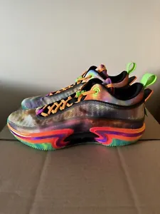 Air Jordan Men’s 17 XXXVI EYBL Basketball Shoes DV5264-083 Black Electric Green - Picture 1 of 8