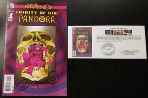 Trinity of Sin: Pandora: Futures End (2014) #1 Variant SIGNED Fawkes Notarized - Picture 1 of 7