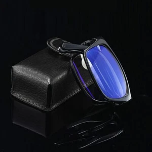 Reading Eyeglasses Folding Presbyopia Eyewear with Case Anti-blue Light Glasses - Picture 1 of 13