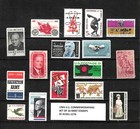 1965 U.S. Commemorative Stamp Set Scott #1261–1276 MINT NH – Complete Year Set