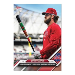 Murciélago personalizado 2024 Topps Now #278 Bryce Harper - Phillie Phanatic Royal Guard - Imagen 1 de 1