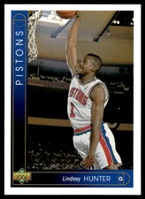 1993-94 Upper Deck #338 Lindsey Hunter Rookie Detroit Pistons