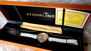 Stuhrling Original Swiss Quartz Double Wrap White Leather Women's Watch - Picture 1 of 7