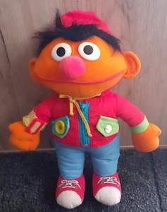 Vintage Sesame Street Dress Me up Ernie Plush Stuffed Doll Playskool 1990 - Picture 1 of 4