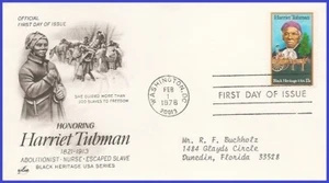 USA4 #1744 ADDR PCS ARTCRAFT FDC   Harriet Tubman Black Heritage - Picture 1 of 1