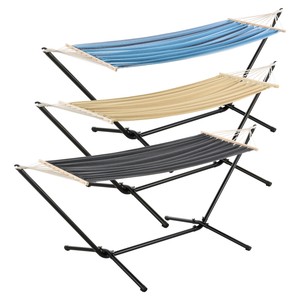 [en.casa] Hängematte mit Gestell Hängemattenset Hängemattengestell Hängeliege