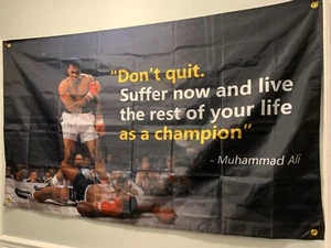 "SELTEN" Muhammed Ali Banner 3 Fuß x 5 Fuß oder Flagge in durchsichtiger Plastiktüte  - Bild 1 von 12