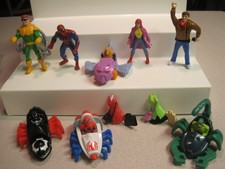 McDonalds 1995 Spider-Man (spiderman)  Happy Meal  - Complete Set of 8 - Loose