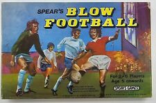 Vintage English Blow Football Game with Tin Litho Goalies England Glevum  Games