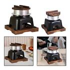 Japanese Rice Pot Stovetop Cookware Multipurpose Pot Stand with Wooden Lid and