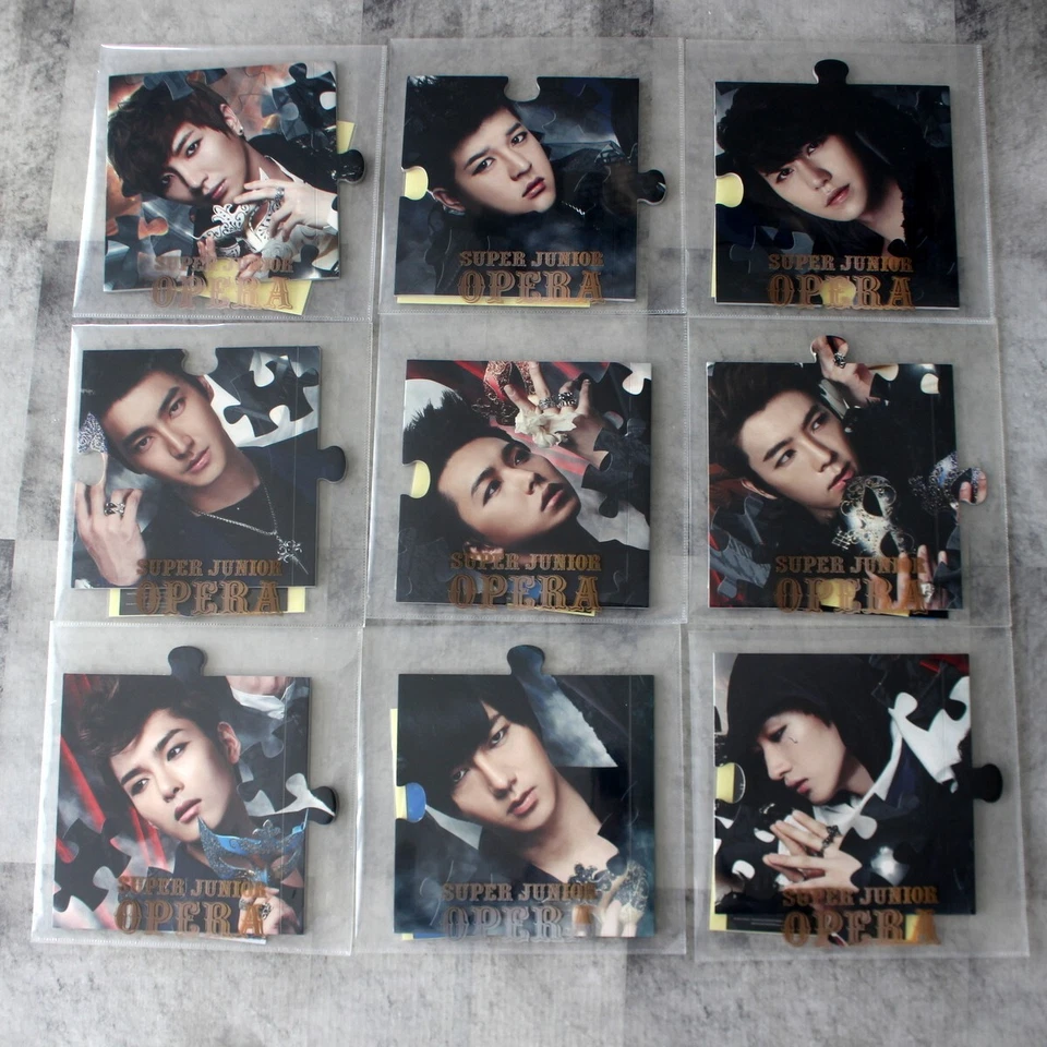 FULL SET x9 Super Junior Opera(Puzzle ver)Limited edition Japan CD+Sticker Foto 1 de 4