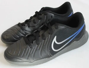Nike Youth Size 3 Jr. Tiempo Legend Club 10 Indoor Soccer Shoes Black DV4354-040 - Picture 1 of 8
