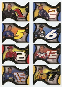 2001 Press Pass VIP Making The Show Complete Die Cut Insert Set 1-24 Jeff Gordon