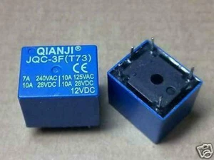 10pcs JQC-3F(T73) 12VDC PCB RELAY SPDT 10A 125VAC QIANJI - Picture 1 of 1