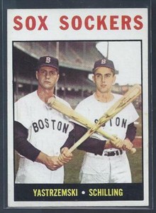  1964 Topps Sox Sockers Yastrzemski Schilling Boston Red Sox # 182
