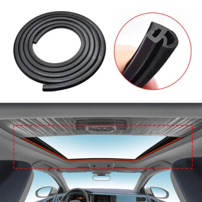 Fit Volkswagen Auto Black Windshield Sunroof WindowRubber Seal Weather Strip - Image 1 of 4
